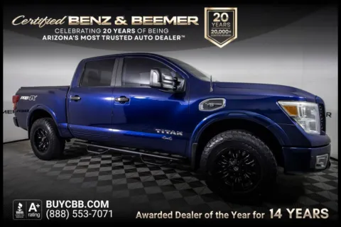 Blue 2017 Nissan Titan PRO-4X for sale in Scottsdale, AZ
