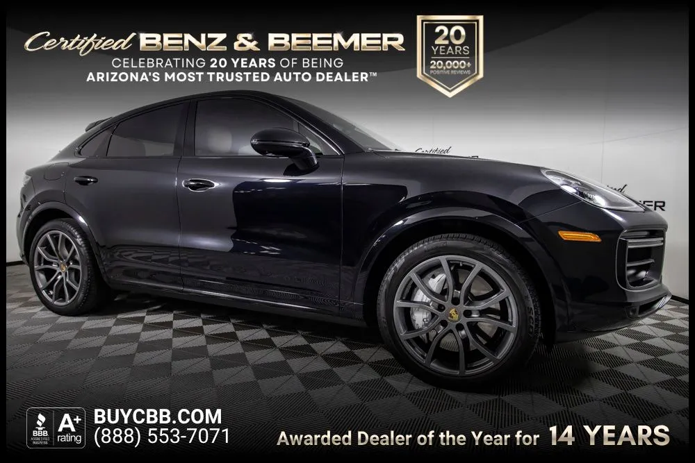 Black 2021 Porsche Cayenne Coupe Turbo for sale in Scottsdale, AZ