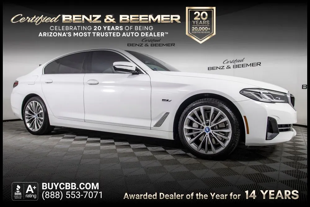 White 2023 BMW 5 Series 530e iPerformance for sale in Scottsdale, AZ
