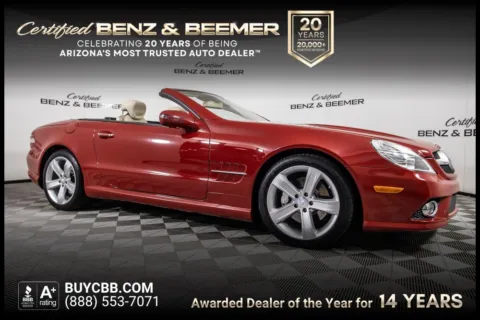 Red 2009 Mercedes-Benz SL-Class SL 550 for sale in Scottsdale, AZ