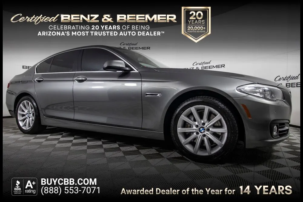 Gray 2015 BMW 5 Series 535i for sale in Scottsdale, AZ