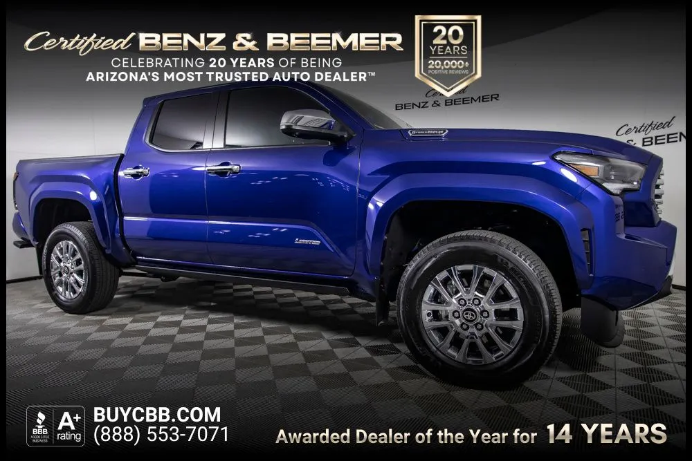 Blue 2025 Toyota Tacoma Hybrid Limited for sale in Scottsdale, AZ