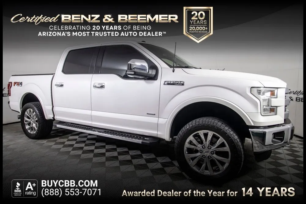 White 2016 Ford F-150 Lariat for sale in Scottsdale, AZ