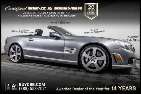 Silver 2011 Mercedes-Benz SL-Class SL 63 AMG for sale in Scottsdale, AZ