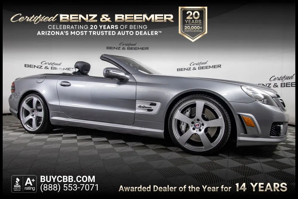 Silver 2011 Mercedes-Benz SL-Class SL 63 AMG for sale in Scottsdale, AZ