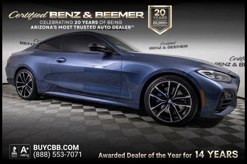 Blue 2021 BMW 4 Series M440i xDrive for sale in Scottsdale, AZ