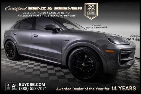 Gray 2024 Porsche Cayenne E-Hybrid Coupe Turbo for sale in Scottsdale, AZ