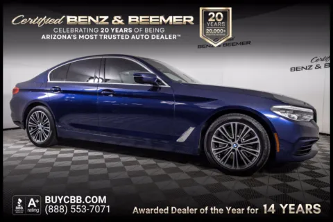 Blue 2020 BMW 5 Series 530i for sale in Scottsdale, AZ