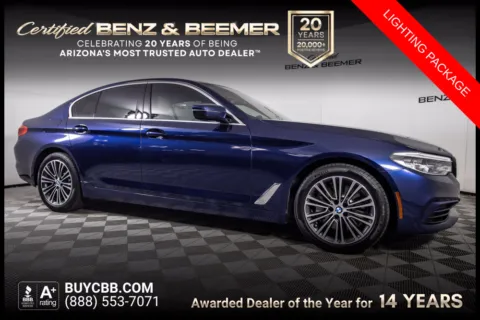Blue 2020 BMW 5 Series 530i for sale in Scottsdale, AZ