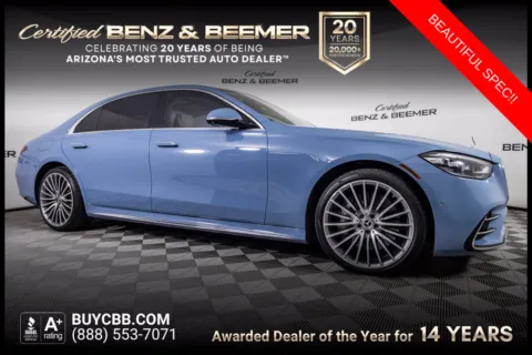 Blue 2024 Mercedes-Benz S-Class S 580 for sale in Scottsdale, AZ
