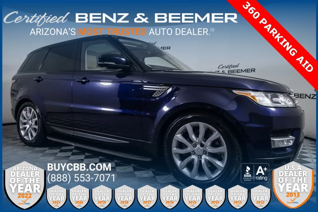 Blue 2017 Land Rover Range Rover Sport 3.0L V6 Supercharged HSE for sale in Scottsdale, AZ