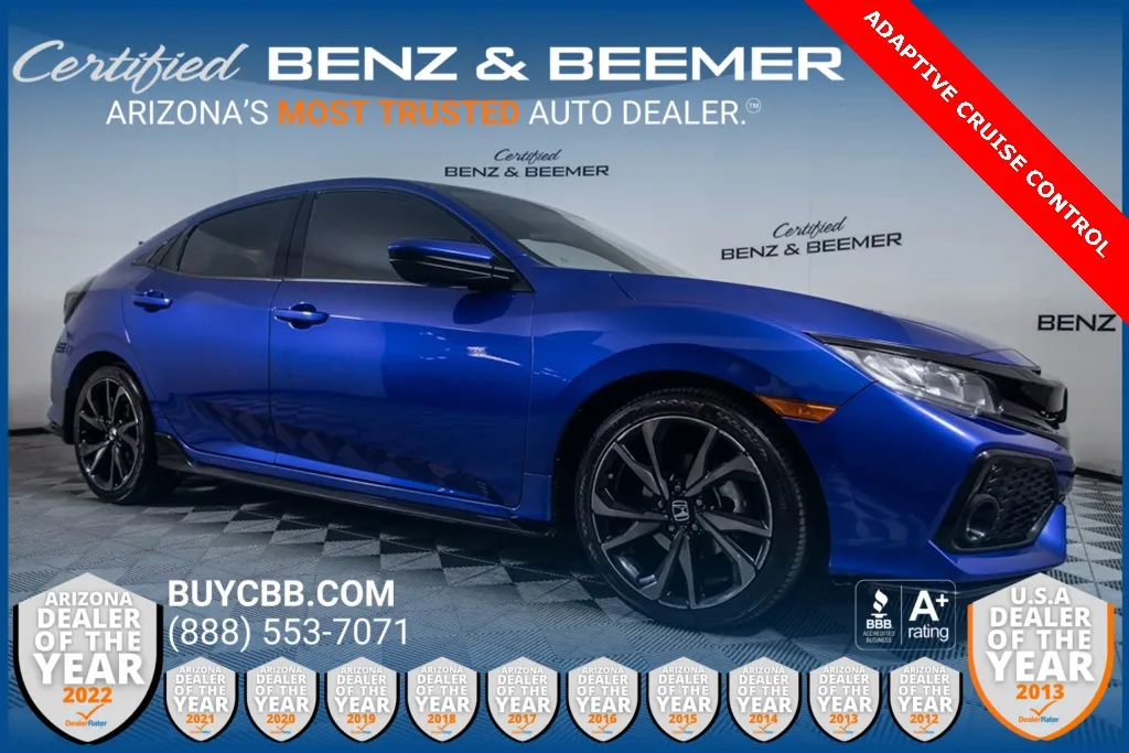 Blue 2019 Honda Civic Sport for sale in Scottsdale, AZ