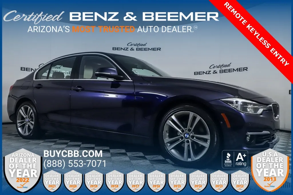 Blue 2016 BMW 3 Series 328i for sale in Scottsdale, AZ