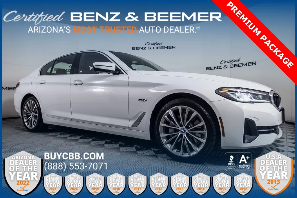 White 2022 BMW 5 Series 530e iPerformance for sale in Scottsdale, AZ