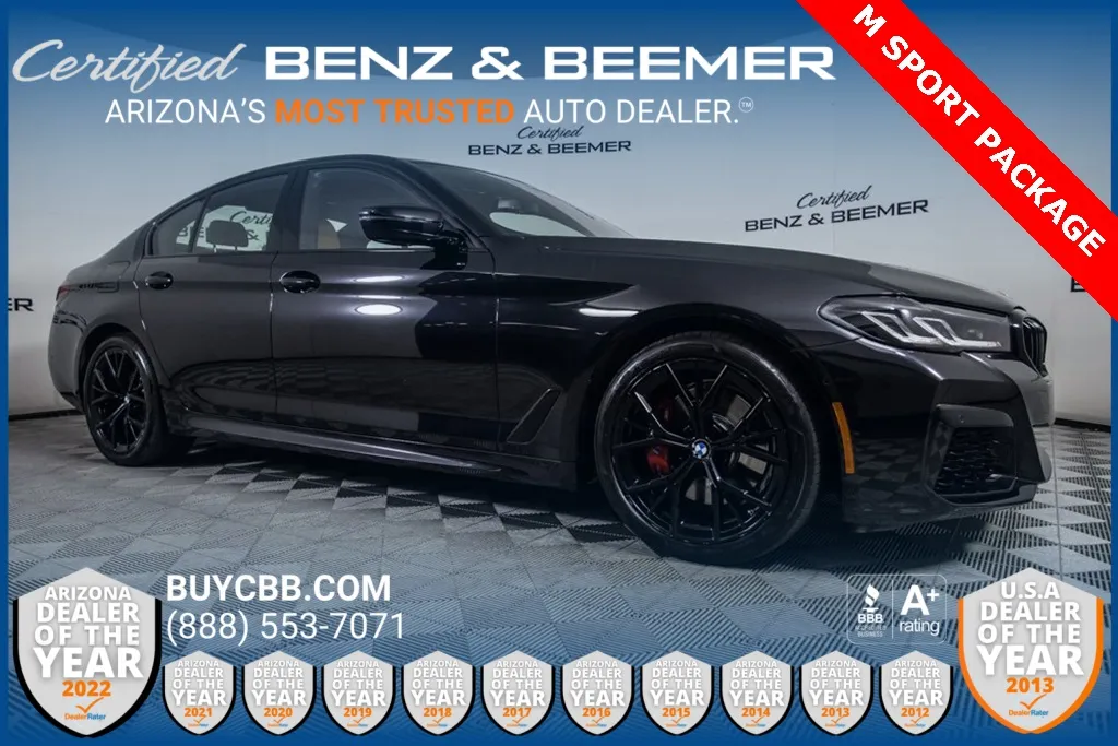 Black 2022 BMW 5 Series 530i for sale in Scottsdale, AZ