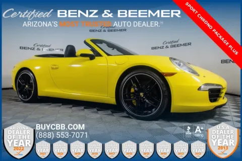 Yellow 2012 Porsche 911 Carrera S for sale in Scottsdale, AZ