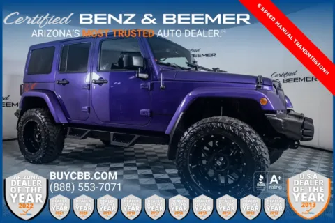Purple 2016 Jeep Wrangler Unlimited Sahara for sale in Scottsdale, AZ