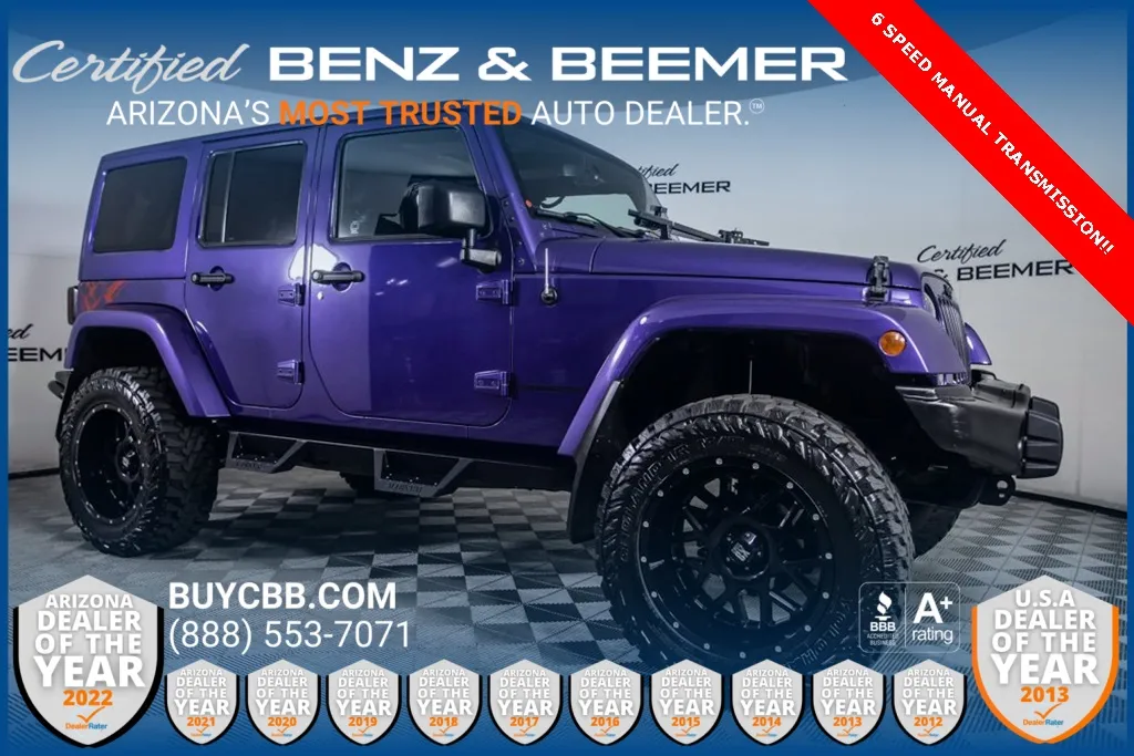 Purple 2016 Jeep Wrangler Unlimited Sahara for sale in Scottsdale, AZ