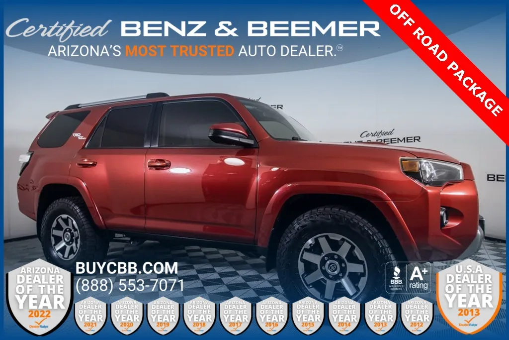 Red 2017 Toyota 4Runner TRD Off-Road Premium for sale in Scottsdale, AZ