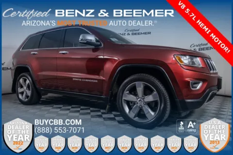 Red 2014 Jeep Grand Cherokee Limited for sale in Scottsdale, AZ