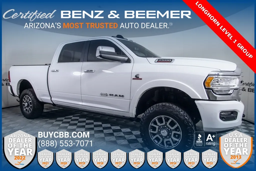 White 2022 Ram 2500 Longhorn for sale in Scottsdale, AZ