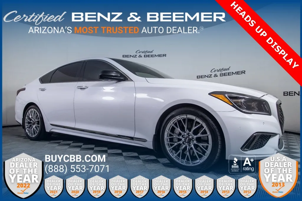 White 2018 Genesis G80 3.3T Sport for sale in Scottsdale, AZ