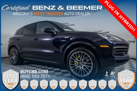Blue 2022 Porsche Cayenne E-Hybrid Platinum Edition for sale in Scottsdale, AZ