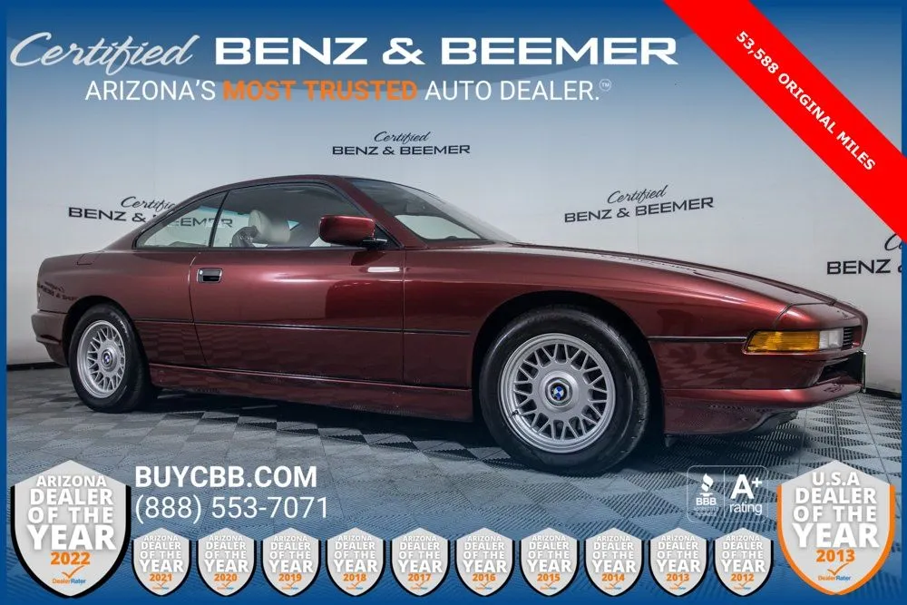 Red 1993 BMW 8 Series 850ci for sale in Scottsdale, AZ