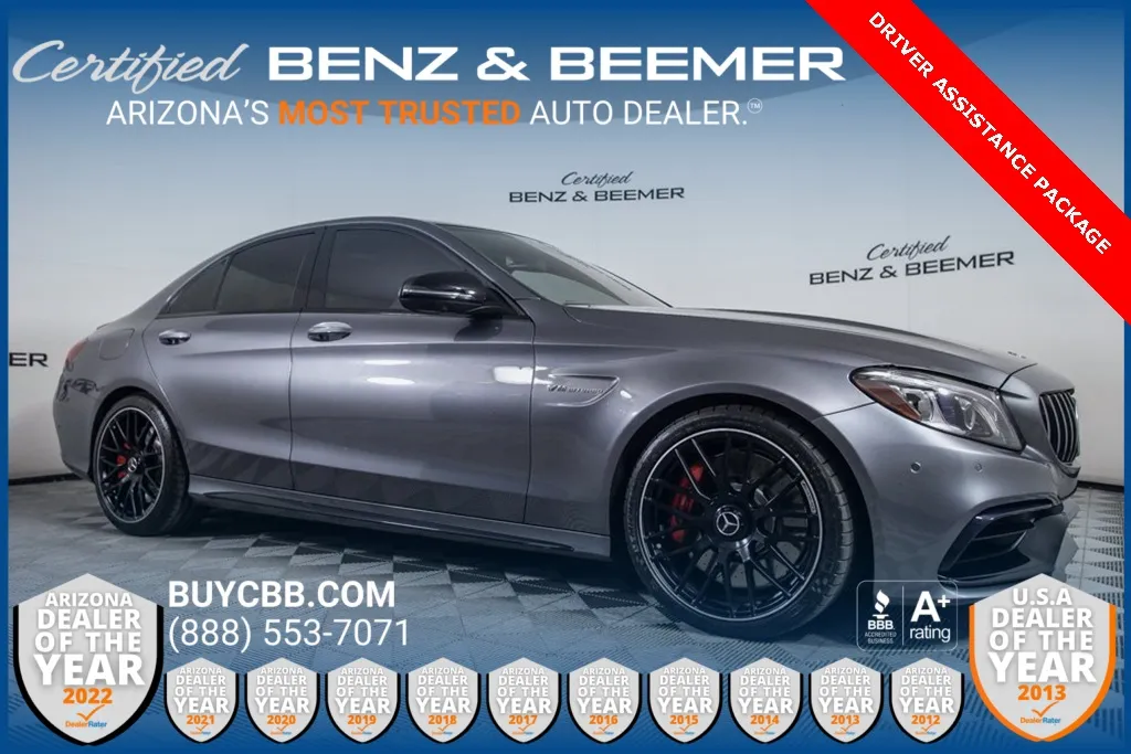 Gray 2021 Mercedes-Benz C-Class C 63 S AMG for sale in Scottsdale, AZ