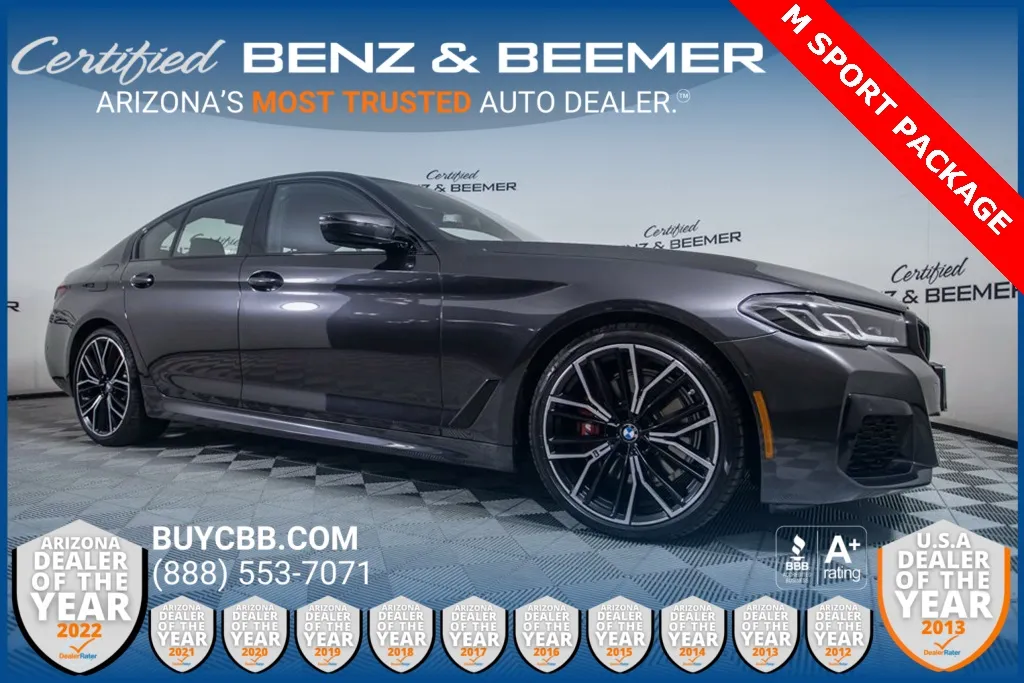 Gray 2023 BMW 5 Series 530i for sale in Scottsdale, AZ