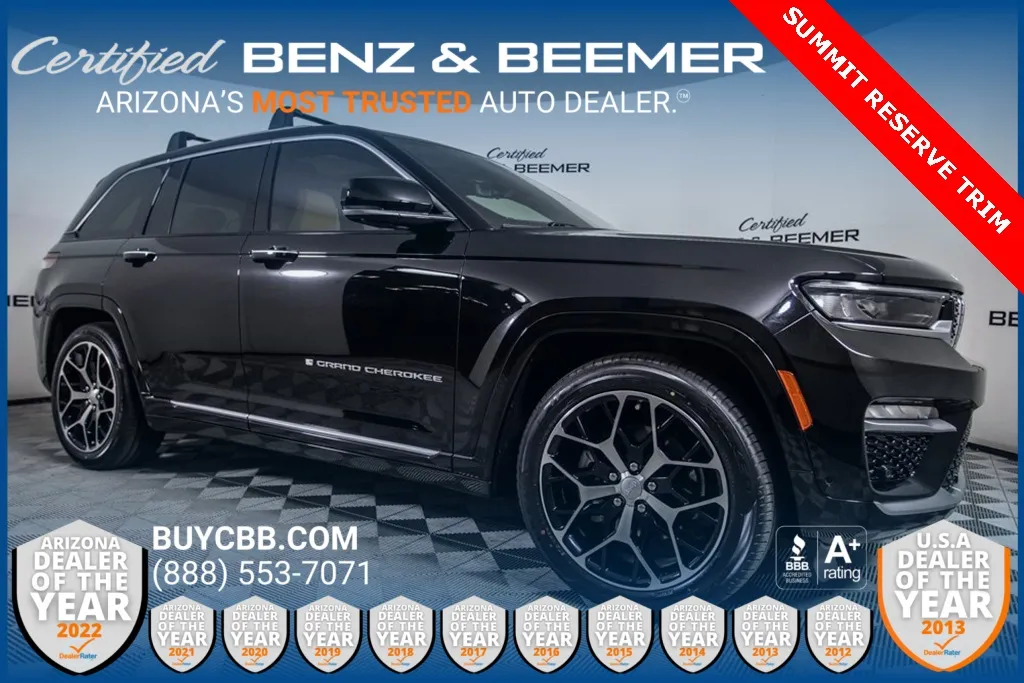 Black 2022 Jeep Grand Cherokee Summit for sale in Scottsdale, AZ