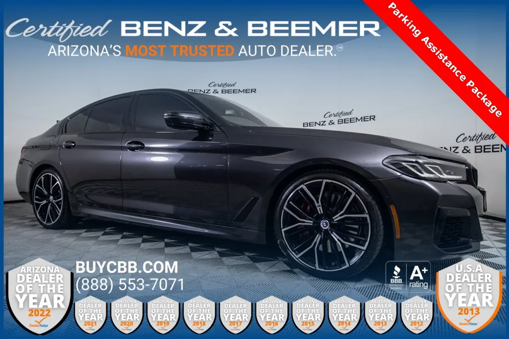 Gray 2023 BMW 5 Series M550i xDrive for sale in Scottsdale, AZ
