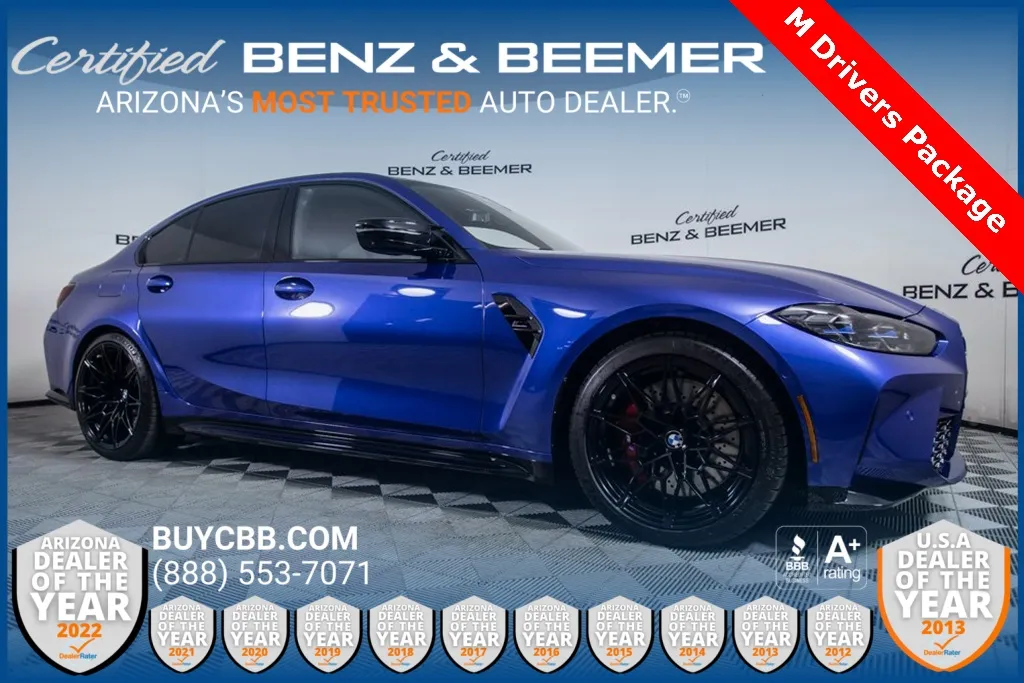 Blue 2024 BMW M3 Competition for sale in Scottsdale, AZ