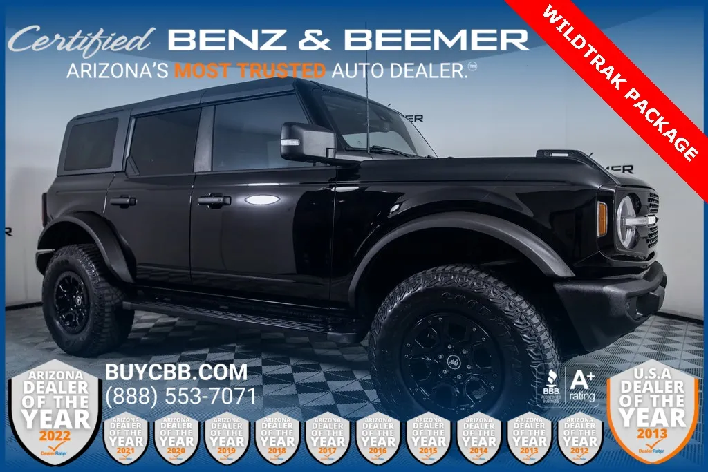 Black 2022 Ford Bronco Wildtrak for sale in Scottsdale, AZ