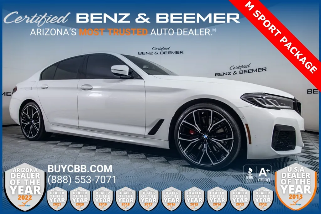 White 2023 BMW 5 Series 530i for sale in Scottsdale, AZ