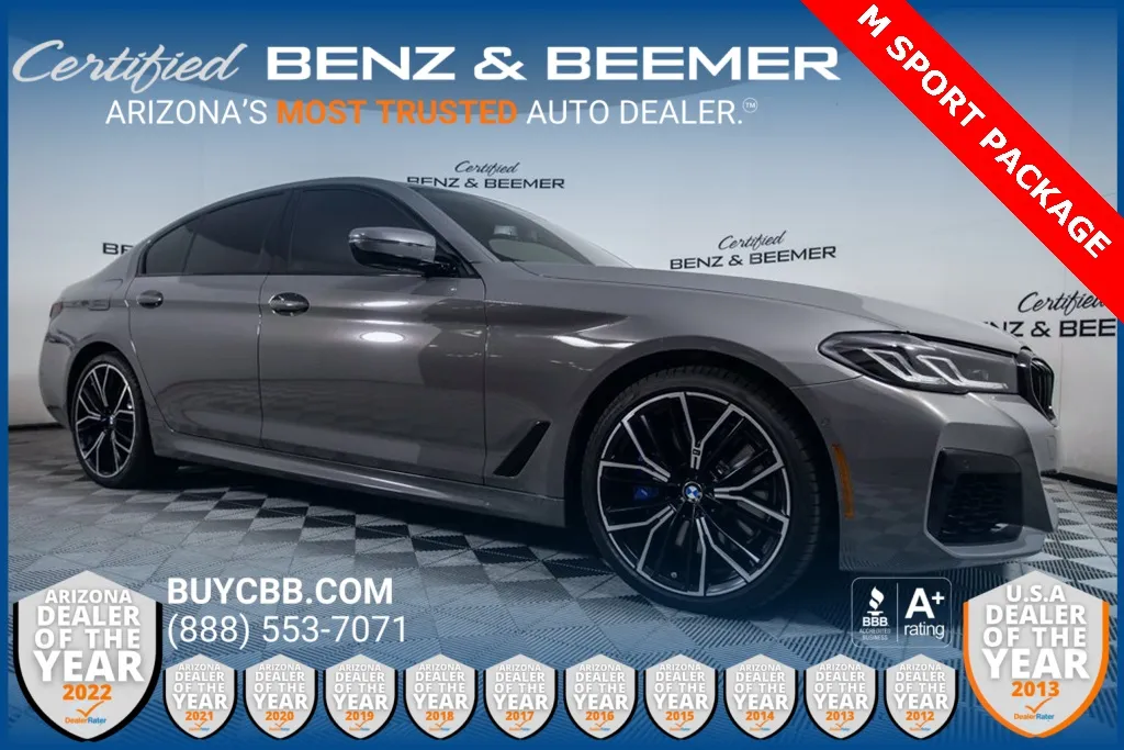 Gray 2022 BMW 5 Series 540i for sale in Scottsdale, AZ