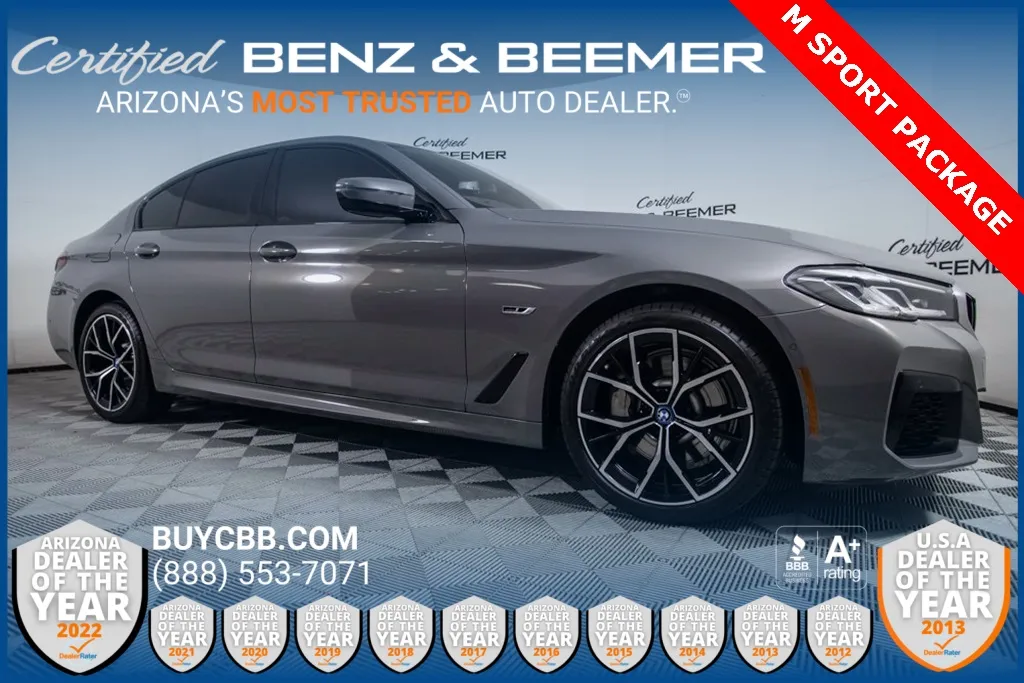 Gray 2022 BMW 5 Series 530e iPerformance for sale in Scottsdale, AZ