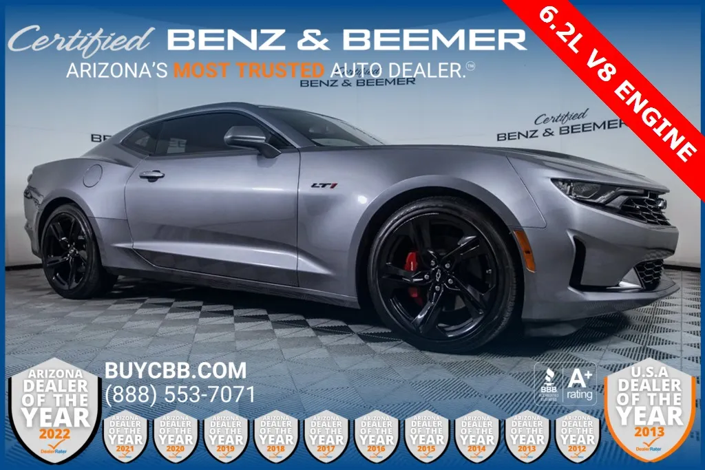 Gray 2021 Chevrolet Camaro LT1 for sale in Scottsdale, AZ
