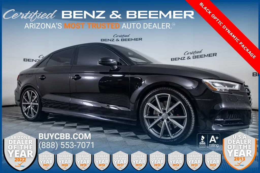 Black 2017 Audi S3 2.0T Premium Plus for sale in Scottsdale, AZ