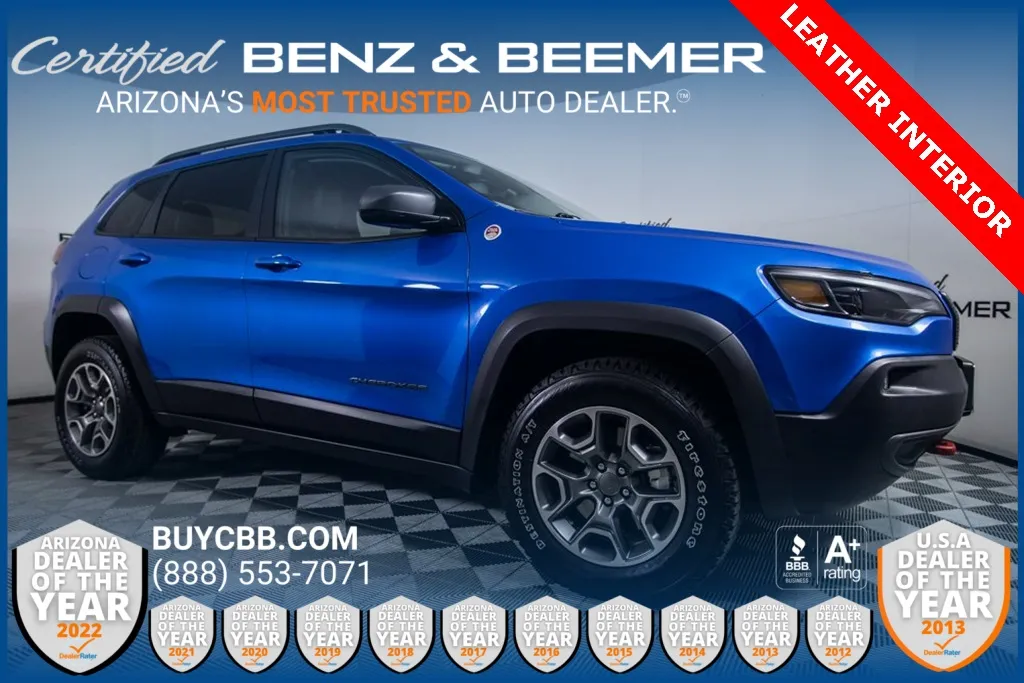 Blue 2020 Jeep Cherokee Trailhawk for sale in Scottsdale, AZ