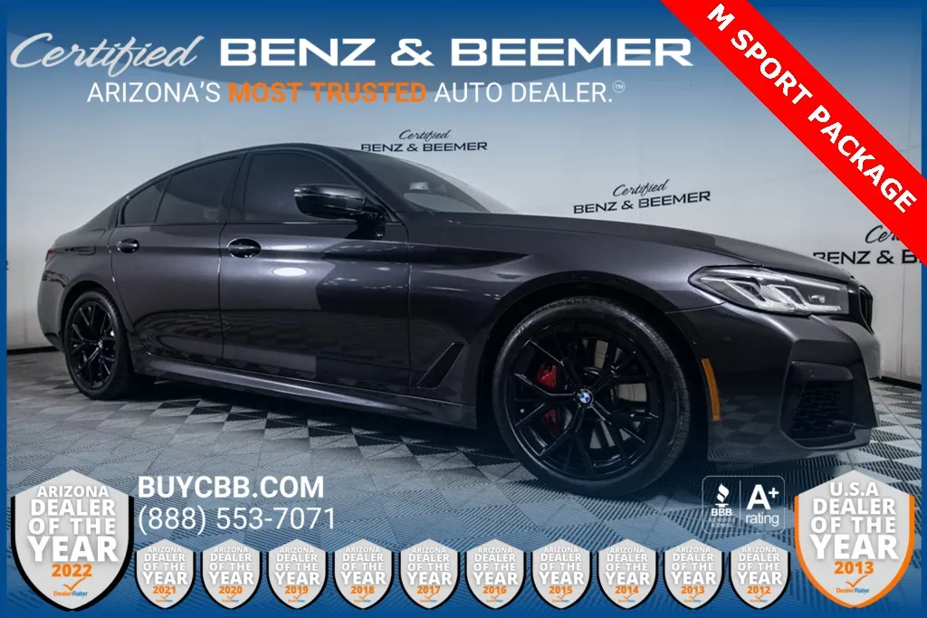 Gray 2022 BMW 5 Series 540i for sale in Scottsdale, AZ