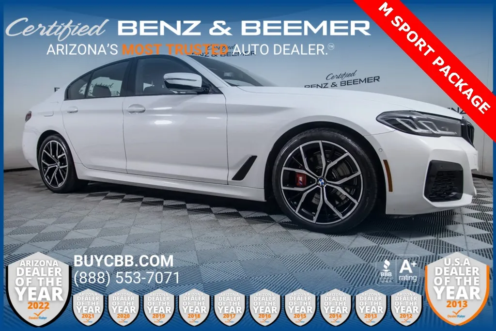 White 2022 BMW 5 Series 530i for sale in Scottsdale, AZ