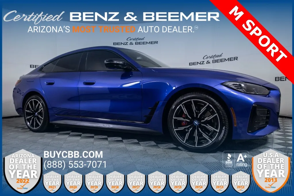 Blue 2023 BMW i4 eDrive40 for sale in Scottsdale, AZ