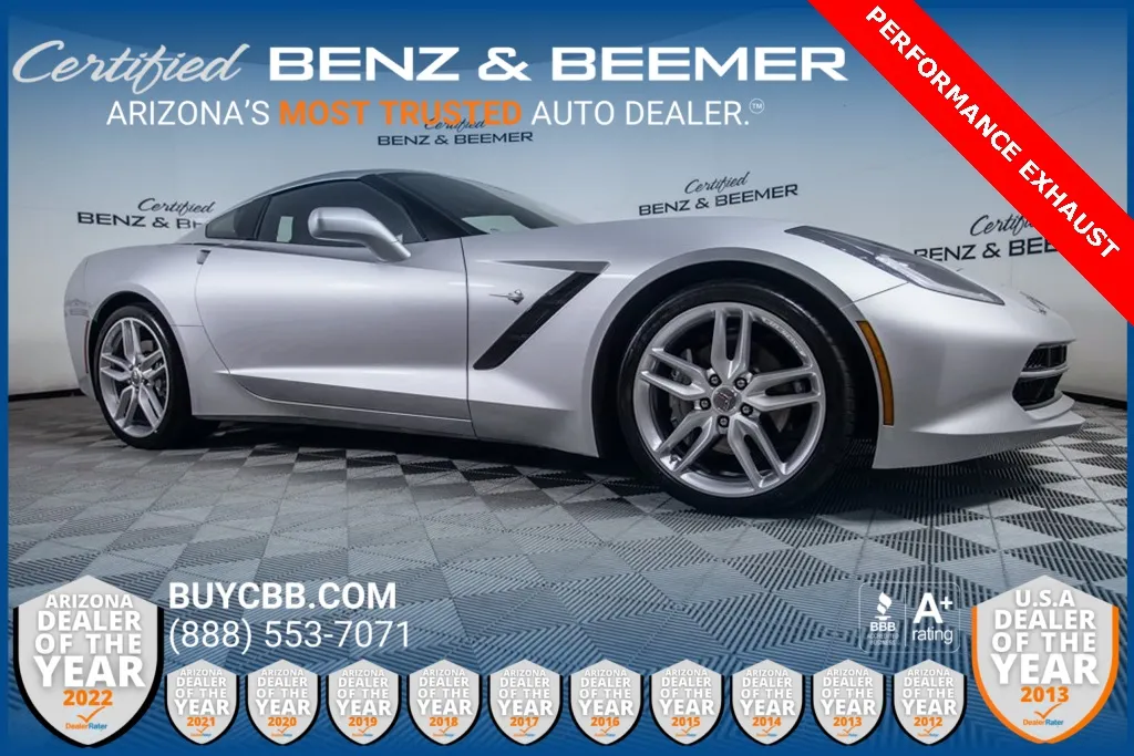 Silver 2019 Chevrolet Corvette Stingray for sale in Scottsdale, AZ