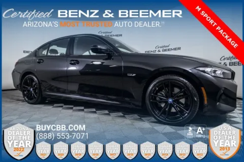 Black 2023 BMW 3 Series 330e iPerformance for sale in Scottsdale, AZ