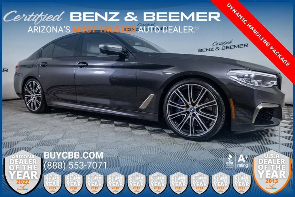 Gray 2020 BMW 5 Series M550i xDrive for sale in Scottsdale, AZ