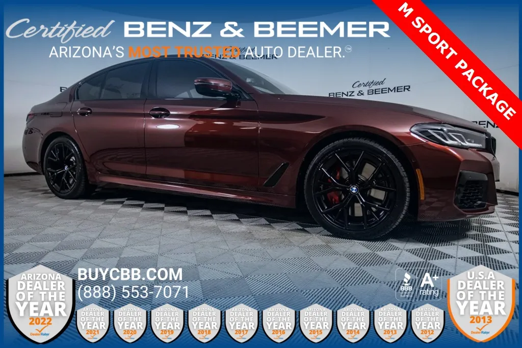 Red 2023 BMW 5 Series 540i for sale in Scottsdale, AZ