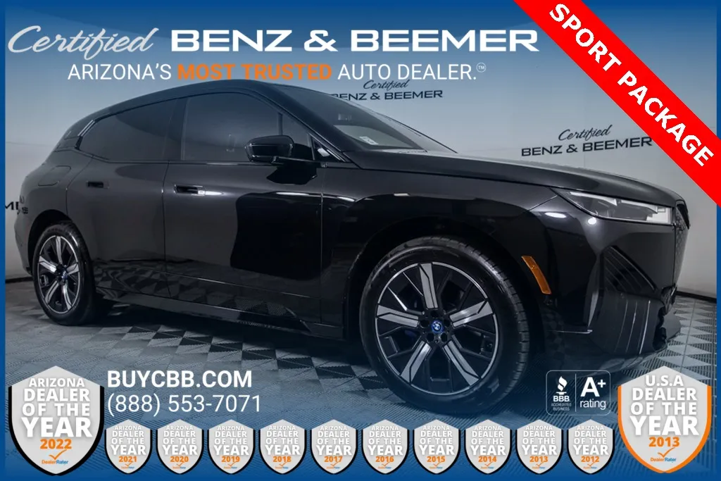 Black 2022 BMW iX xDrive50 for sale in Scottsdale, AZ