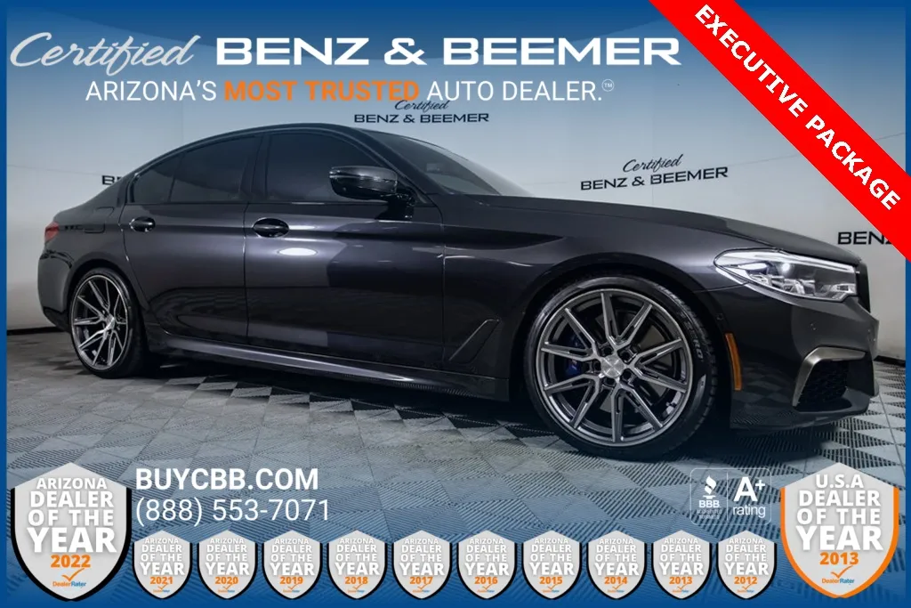 Gray 2019 BMW 5 Series M550i xDrive for sale in Scottsdale, AZ