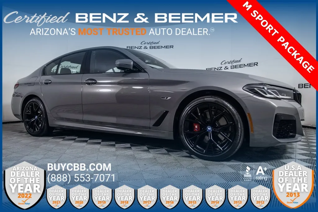 Gray 2022 BMW 5 Series 530e iPerformance for sale in Scottsdale, AZ